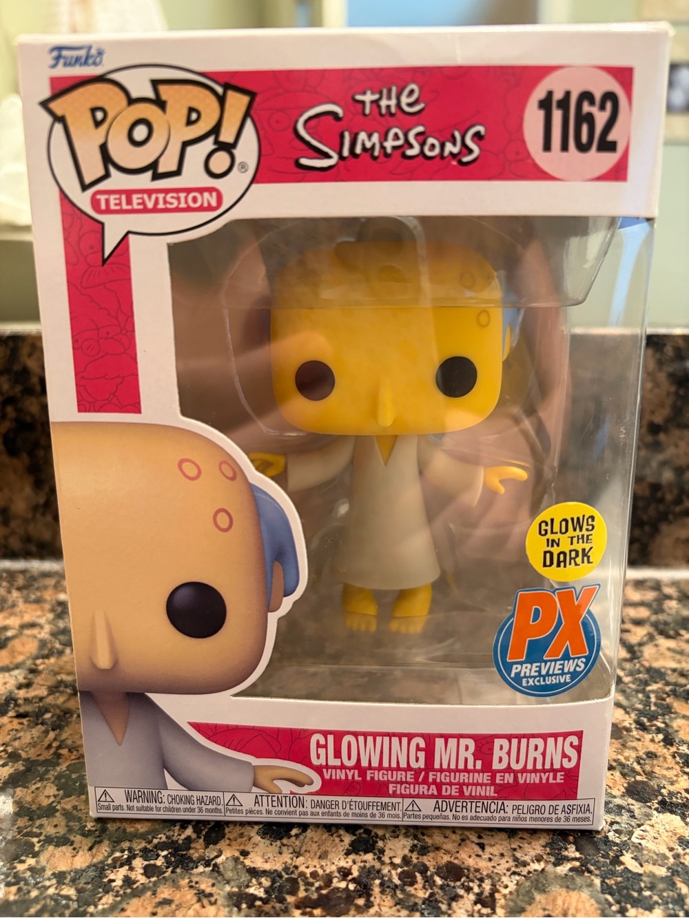 Funko Pop - glowing Mr. Burns - Simpson’s - 1162